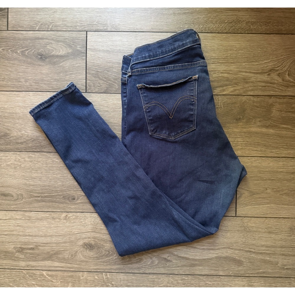 Levis 711 Skinny Jeans Womens 33x30 Dark Wash Stretch Denim Blue 57969-0002